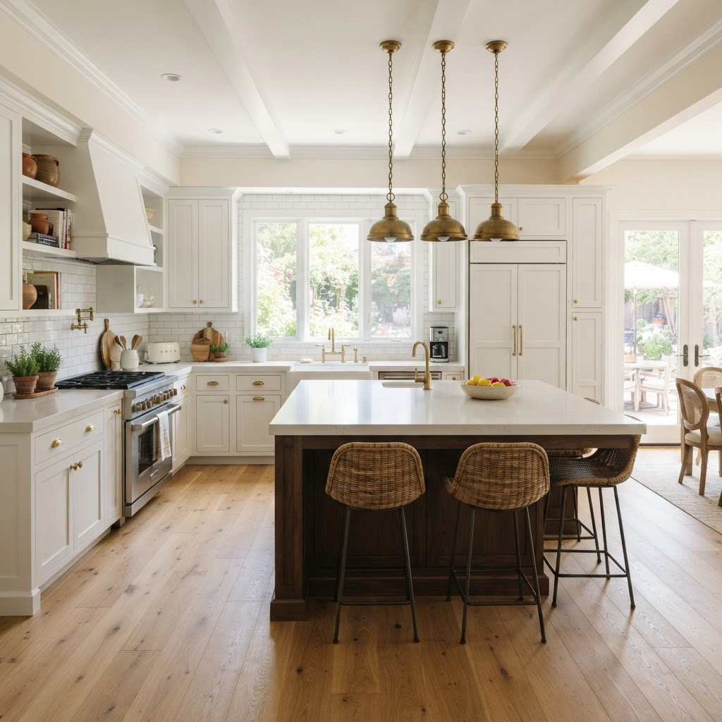 Renovated modern farmhouse kitchen